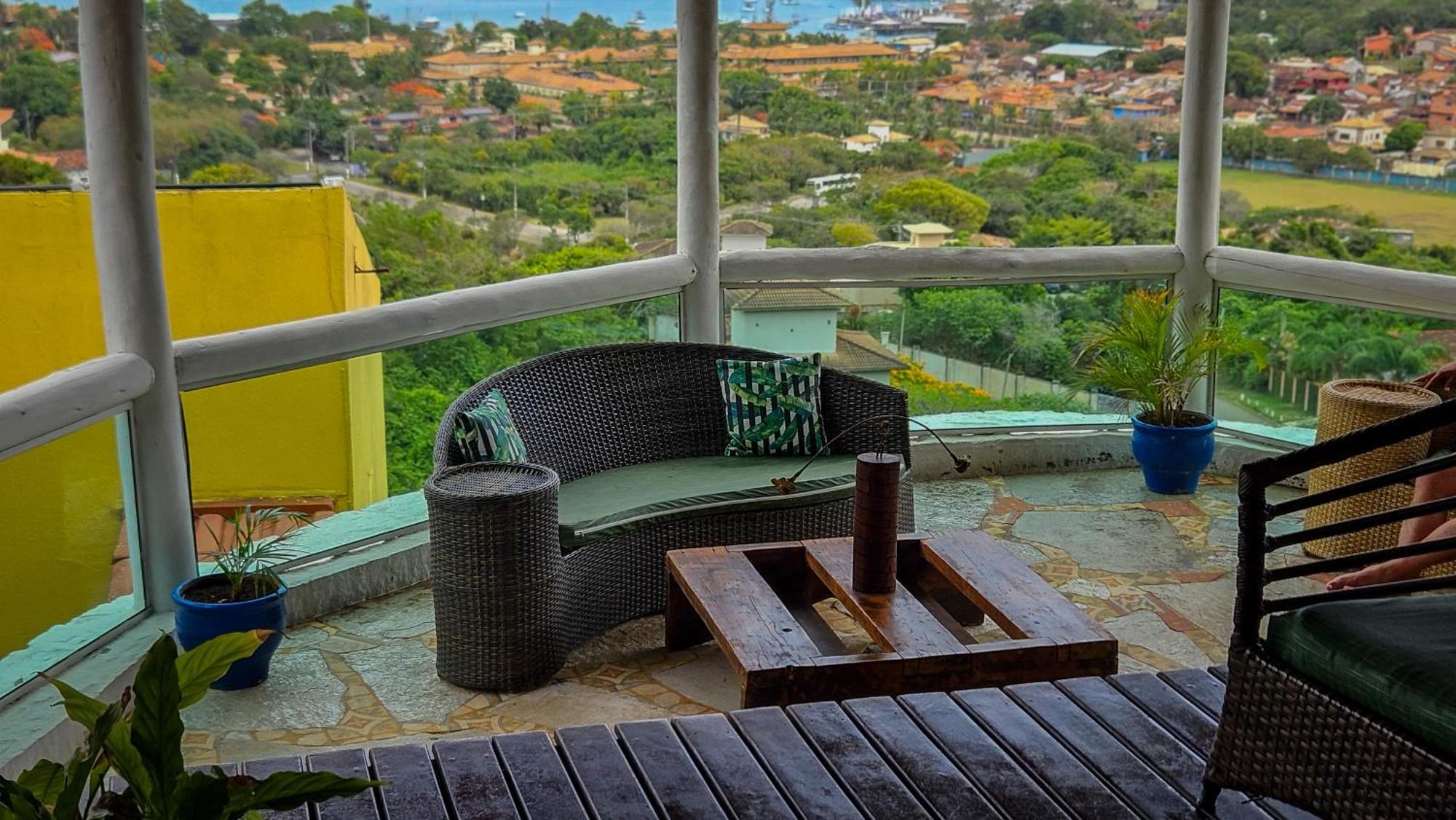 Bella Vista Ocean View Hotel Armacao dos Buzios ภายนอก รูปภาพ A balcony in the city of Niterói, Brazil